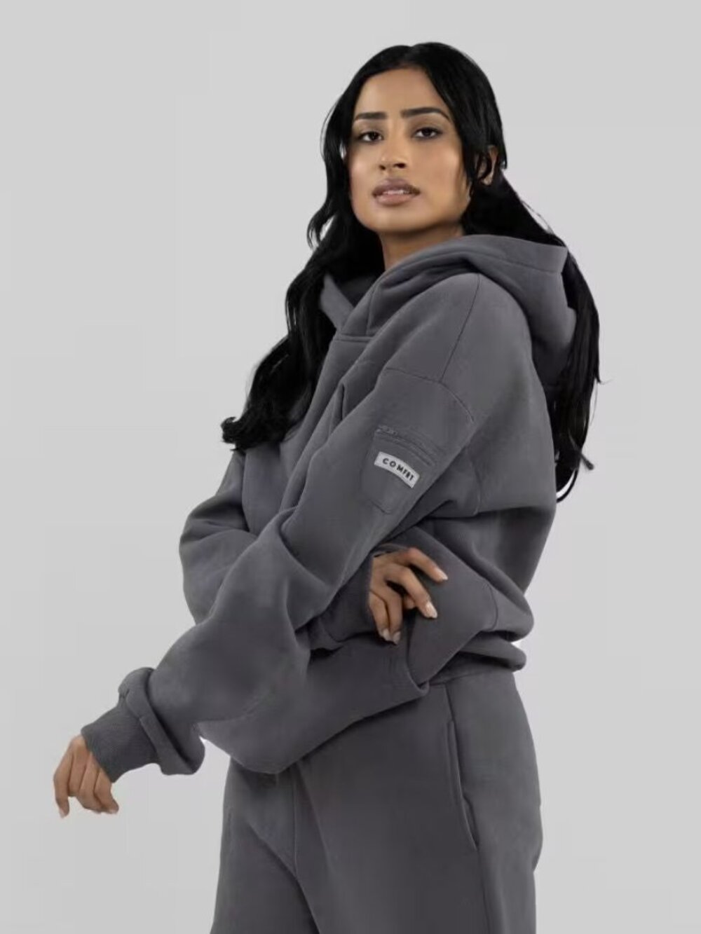 Travel Essentials Hoodie in Steel Gray